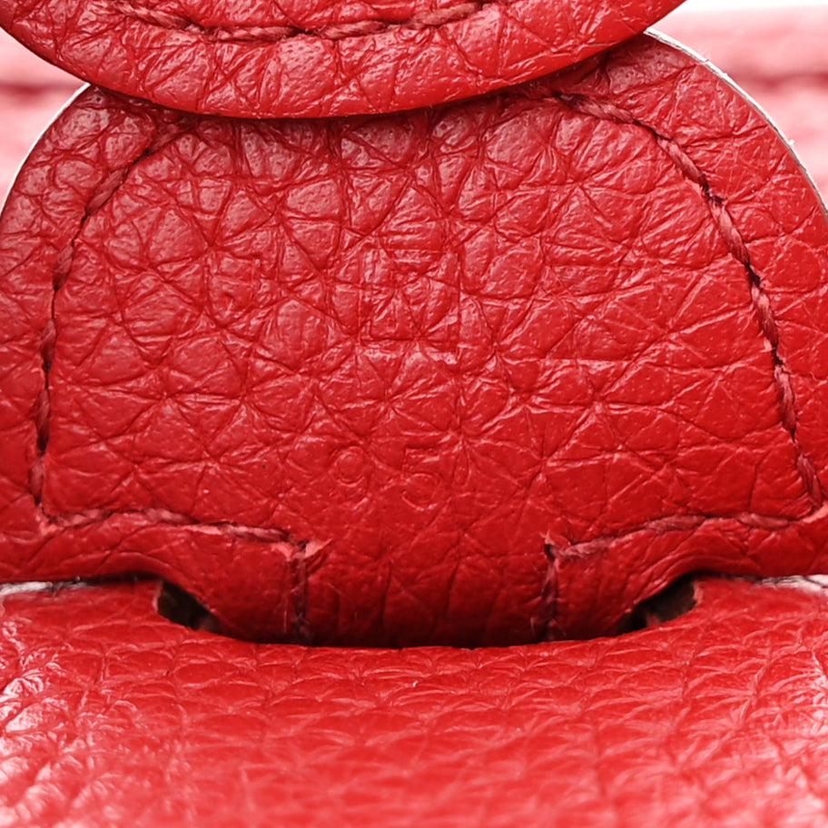 Hermes Taurillon Clemence Evelyne III PM Rouge Vif Image 7