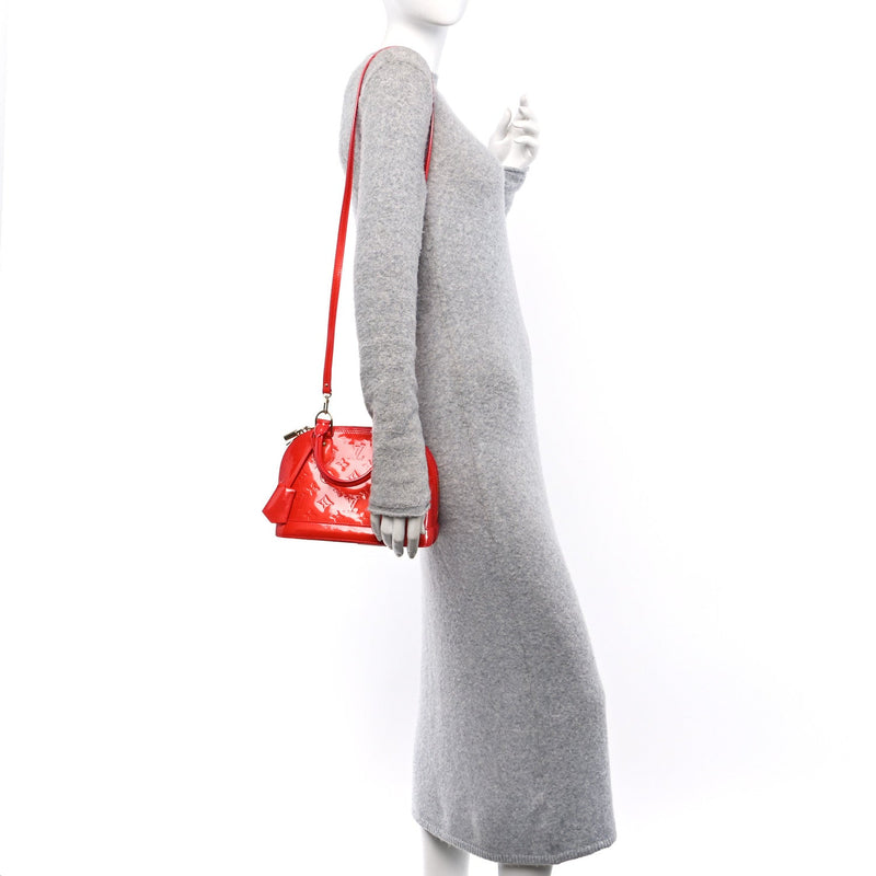  Louis Vuitton Vernis Alma BB Rose Litchi