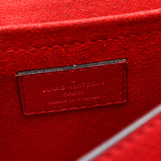 Louis Vuitton Soft Calfskin Mylockme Chain Bag BB Rubis Image 6
