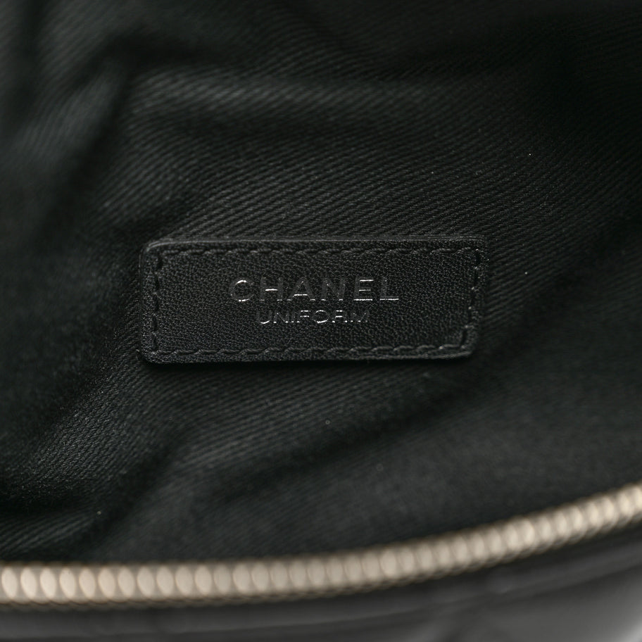 Chanel Calfskin Quilted Waist Belt Bag Black Image 7