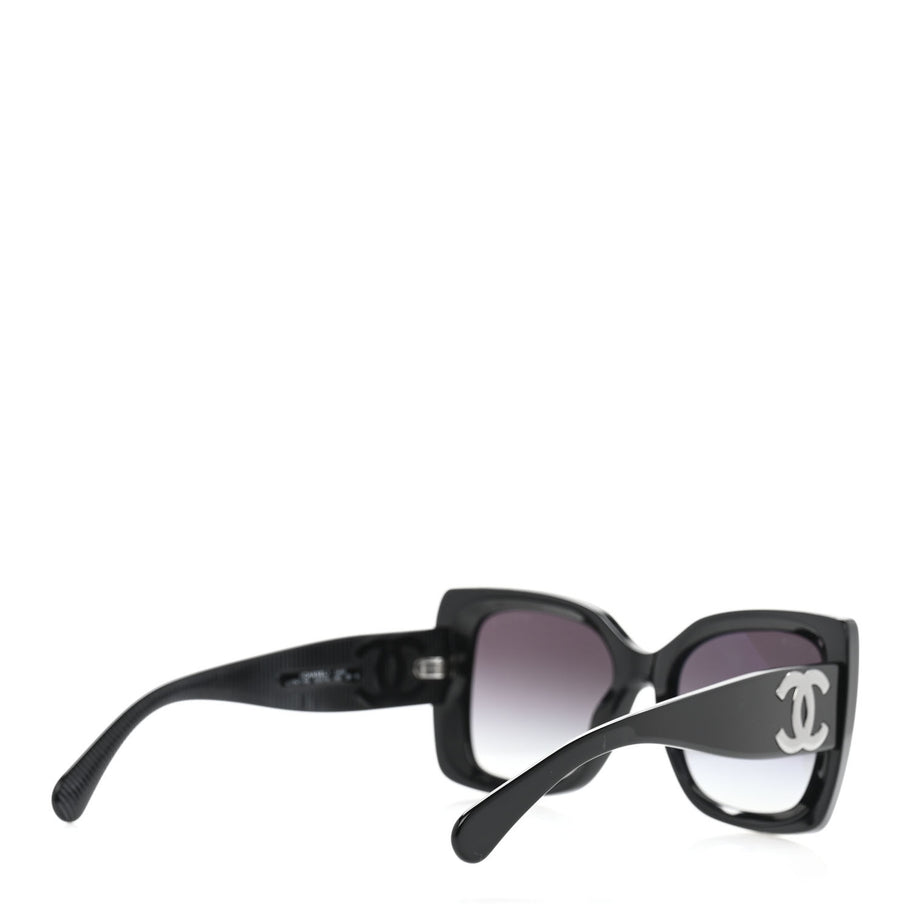 Chanel Square Polarized CC Sunglasses 5494-A Black Image 4