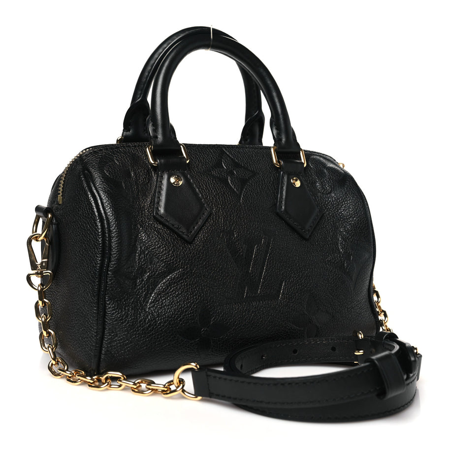 Louis Vuitton Empreinte Monogram Giant Speedy Bandouliere 20 Black Image 3