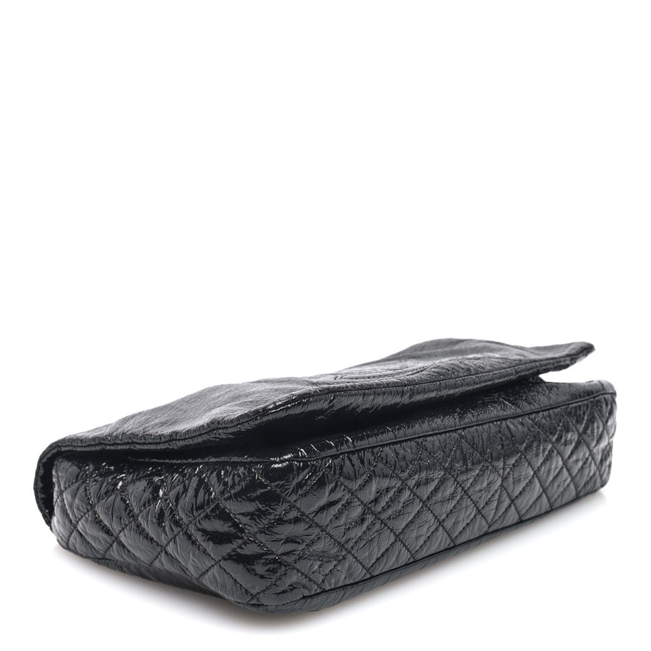 Chanel Vinyl Medium Rock and Chain Flap Black Image 4