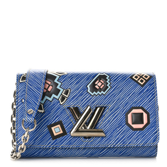 Louis Vuitton Epi Azteque Twist Chain Wallet Denim Light Image 1