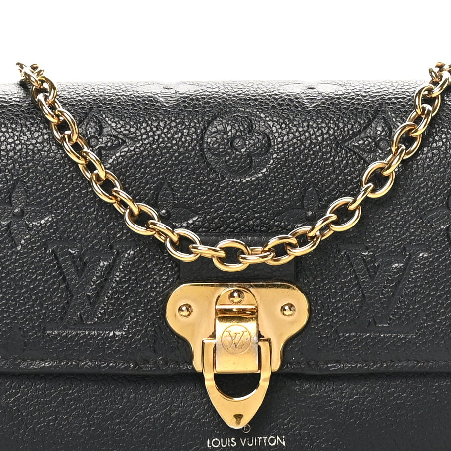 Louis Vuitton Empreinte Vavin Chain Wallet Black Image 7