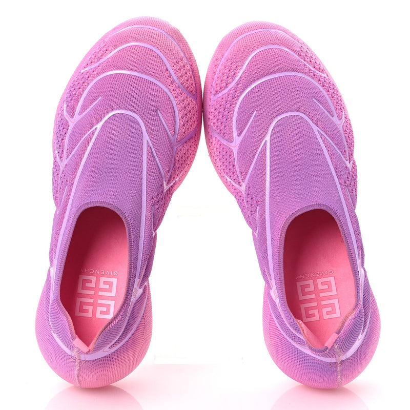  Givenchy Knit Womens TK-360 Plus Slip On Sneakers 40 Purple Pink