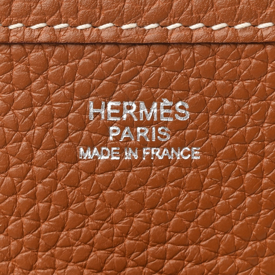 Hermes Taurillon Clemence Evelyne III PM Gold Image 6