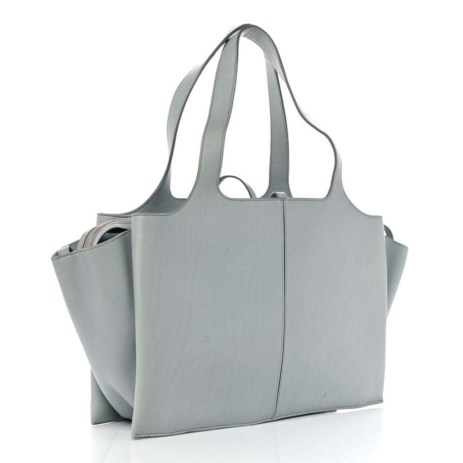 Celine Smooth Calfskin Medium Tri-Fold Bag Cloud Image 3