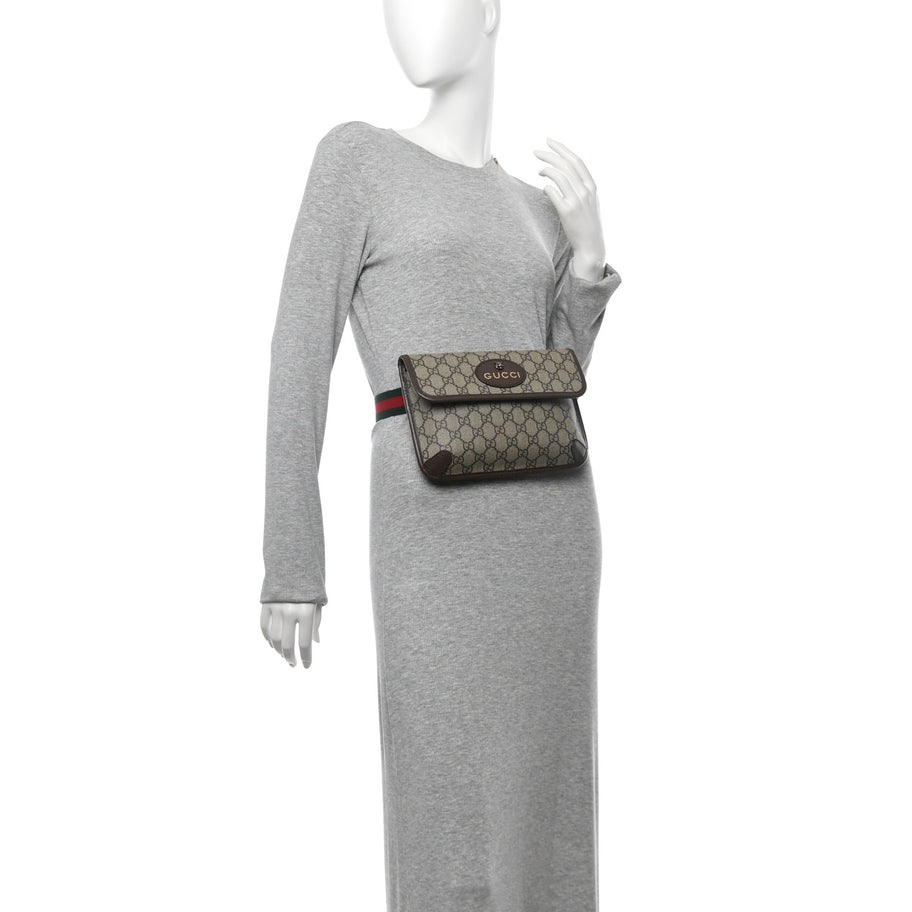 Gucci GG Supreme Monogram Neo Vintage Web Belt Bag Brown Image 2