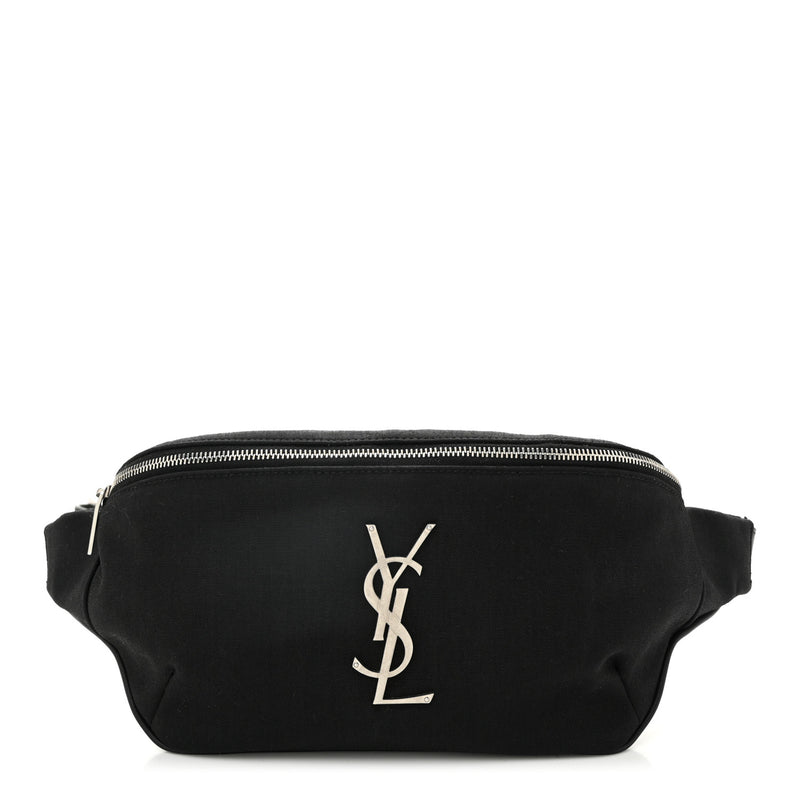  Saint Laurent Canvas Monogram Belt Bag Black