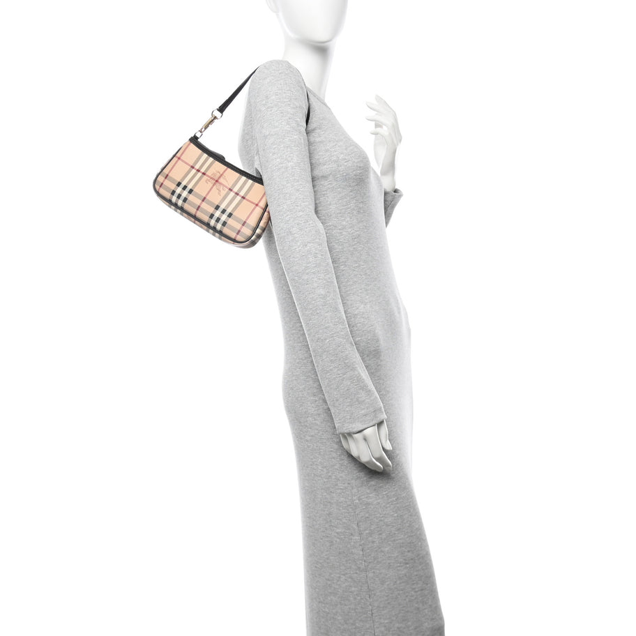 Burberry Haymarket Check Sling Bag Chocolate Image 2