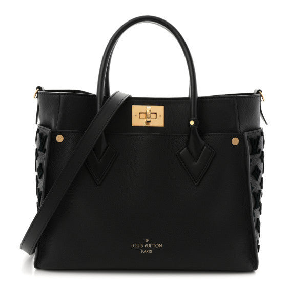 Louis Vuitton Calfskin Monogram Tufting On My Side Black Image 1