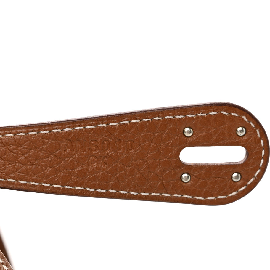 Hermes Taurillon Clemence Lindy 26 Gold Image 7