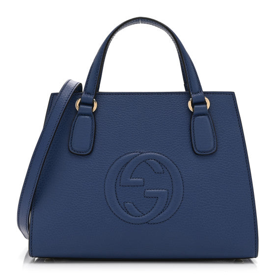 Gucci Dollar Calfskin Medium Soho Top Handle Satchel Caspian Image 1