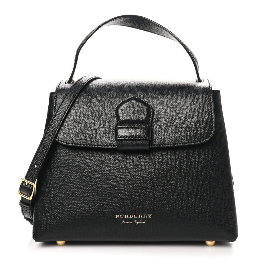 Burberry Derby Calfskin House Check Small Camberley Black Image 1