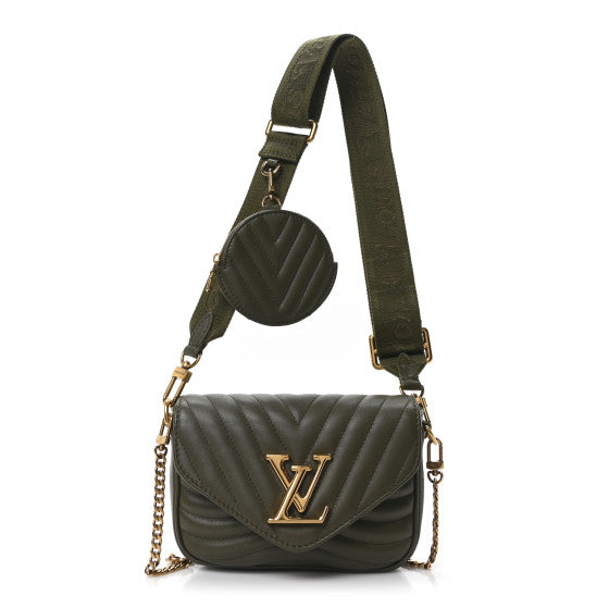 Louis Vuitton Calfskin New Wave Multi Pochette Kaki Image 1