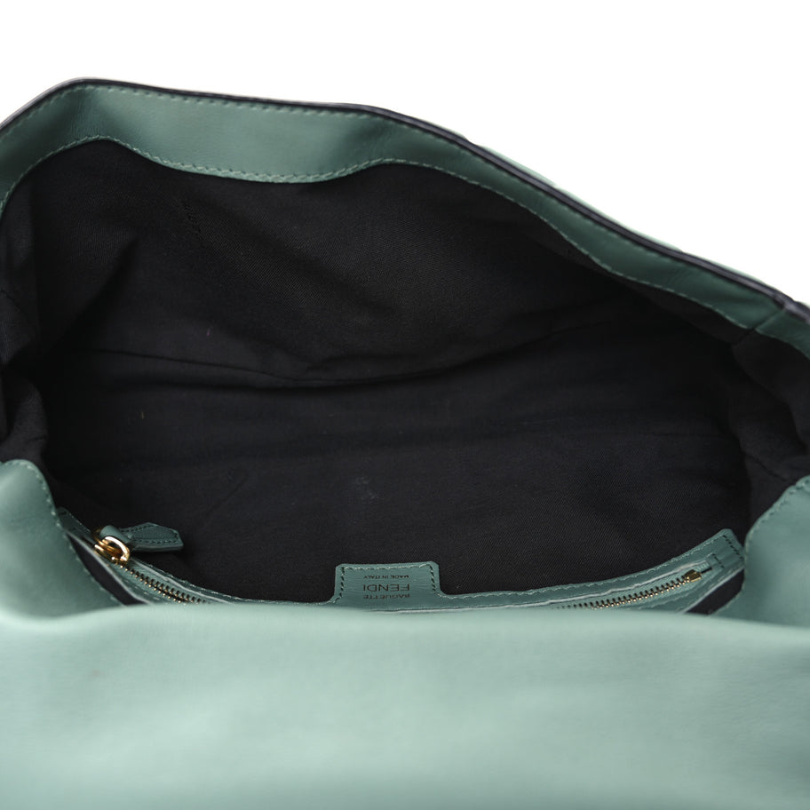 Fendi Nappa FF 1974 Embossed Baguette Menta Image 5