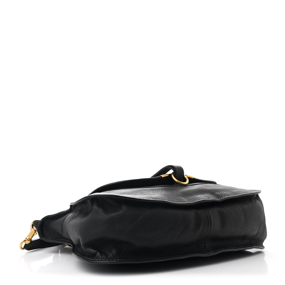 Chloe Calfskin Medium Marcie Satchel Black Image 4