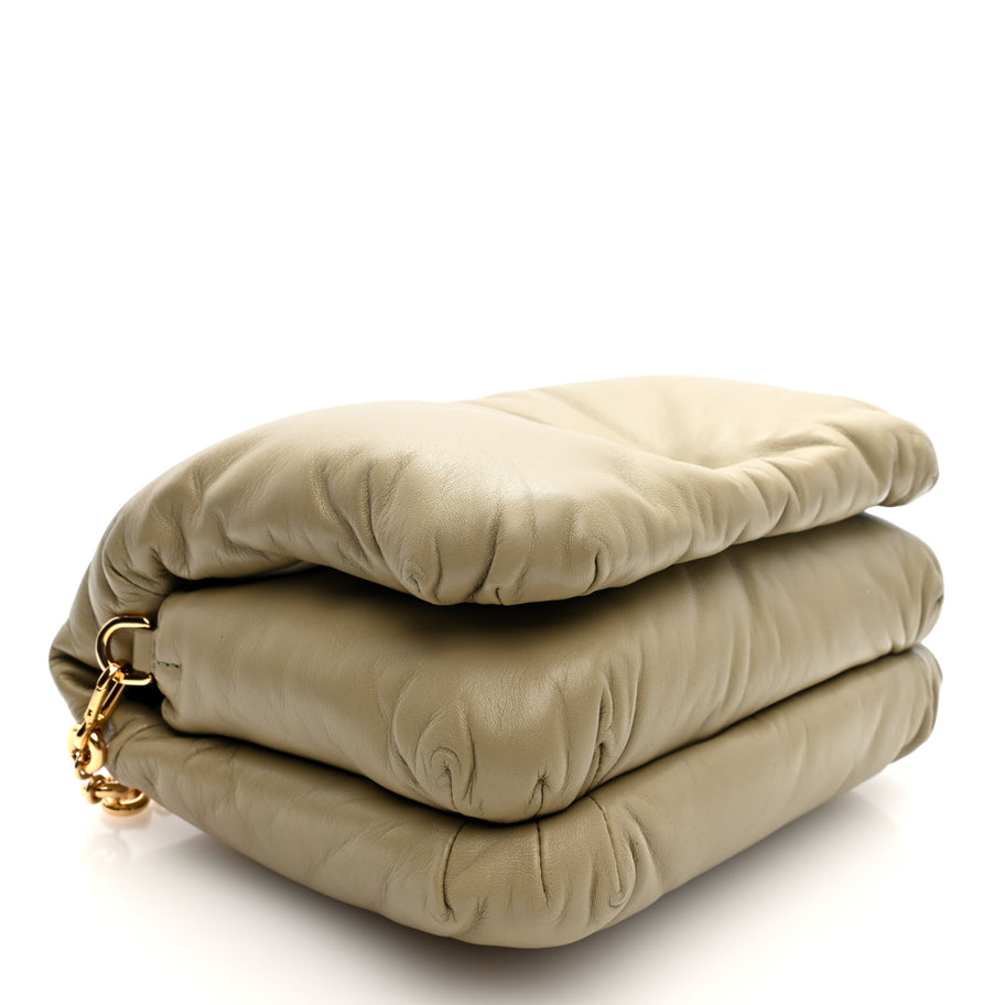 Loewe Lambskin Goya Puffer Bag Clay Green Image 4