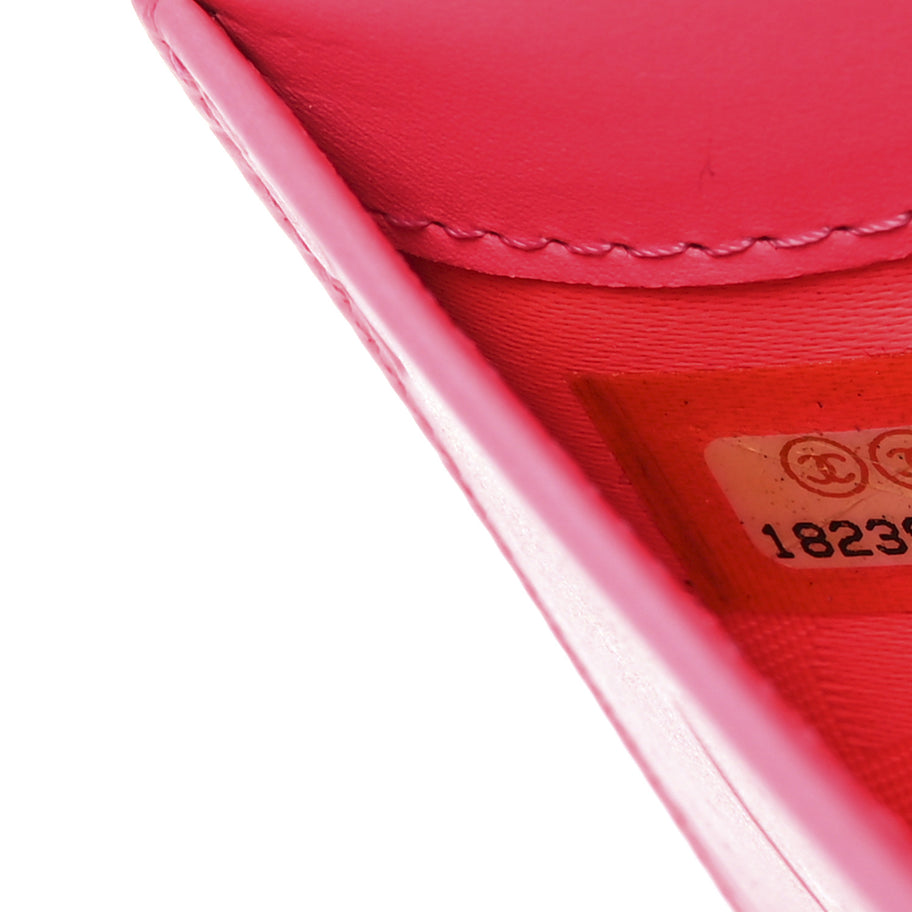 Chanel Calfskin Quilted Cambon Yen Wallet Black Image 7