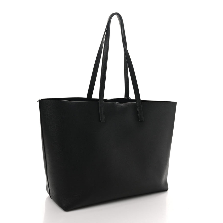 Saint Laurent Calfskin Large Shopping Tote Black Image 4