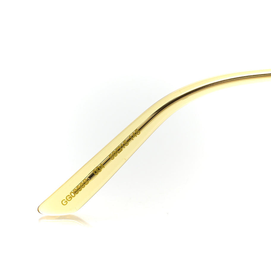 Gucci Metal Aviator Sunglasses GG0356S Gold Image 6