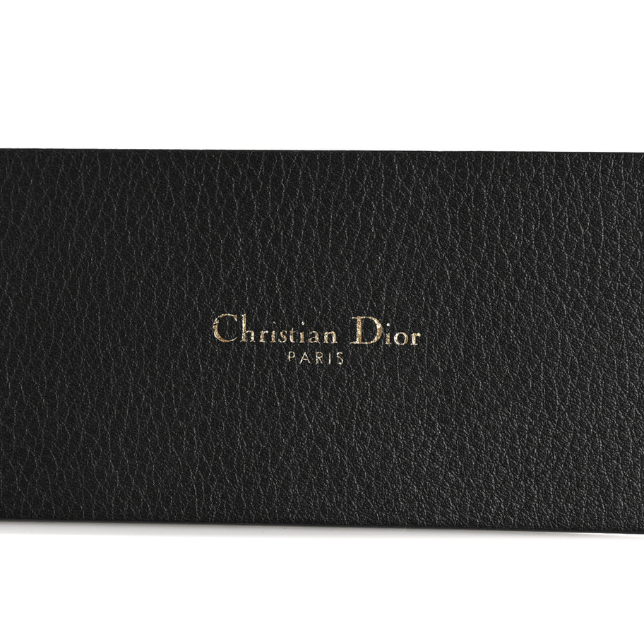 Christian Dior Calfskin Diorquake Belt 80 32 Black Image 5