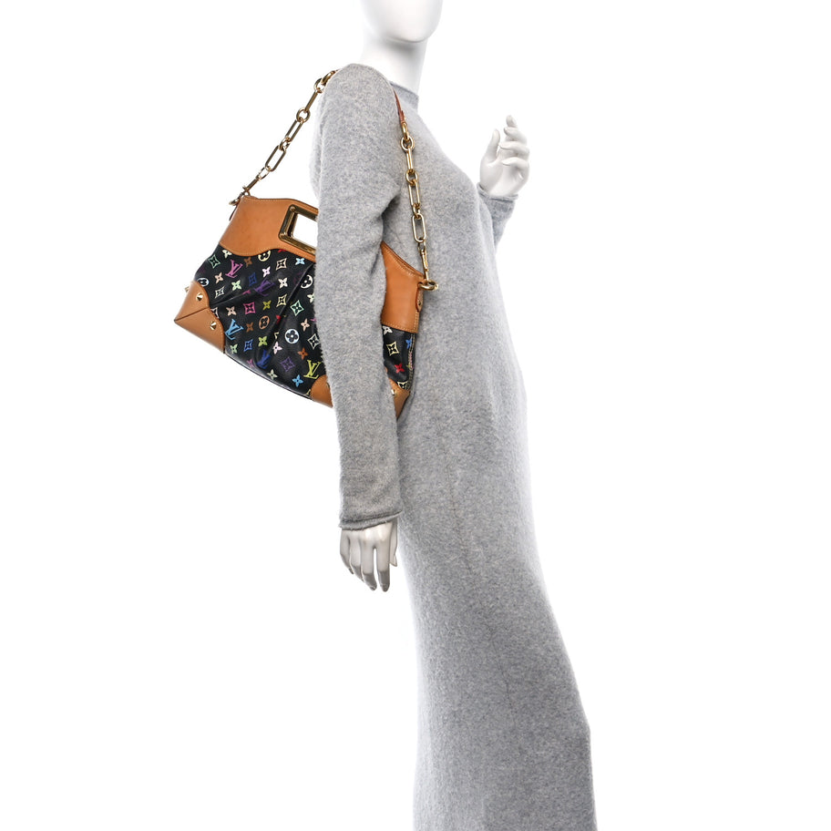 Louis Vuitton Monogram Multicolor Judy MM Black Image 2