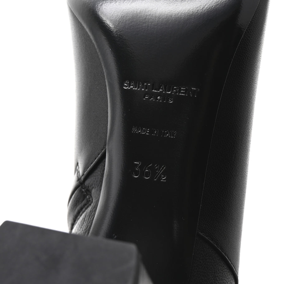 Saint Laurent Nappa Vendome Loulou Ankle Zip Boot 36.5 Black Image 7