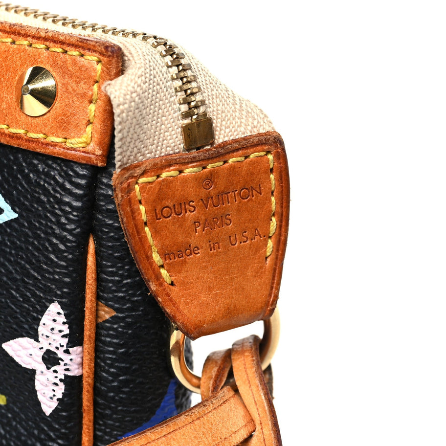 Louis Vuitton Monogram Multicolor Pochette Accessories Black Image 6