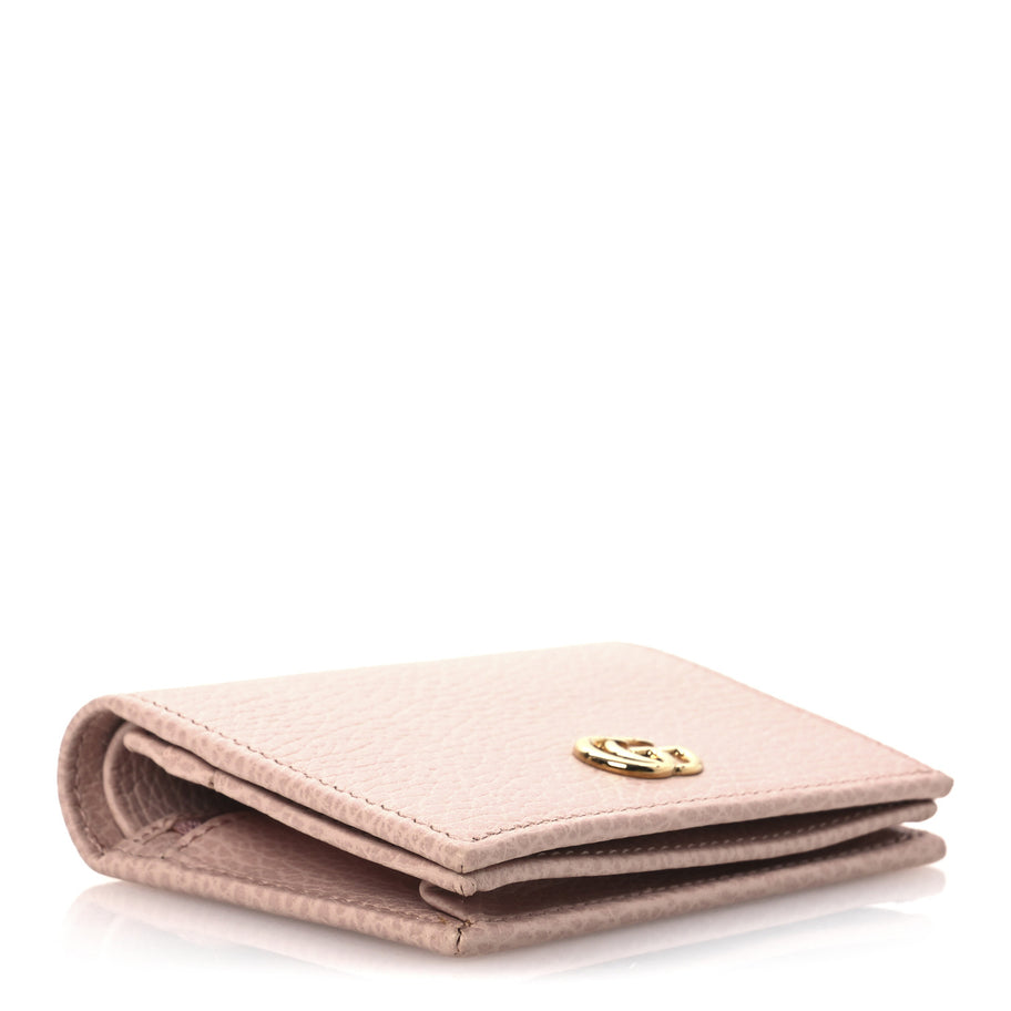 Gucci Dollar Calfskin GG Marmont Card Case Perfect Pink Image 4