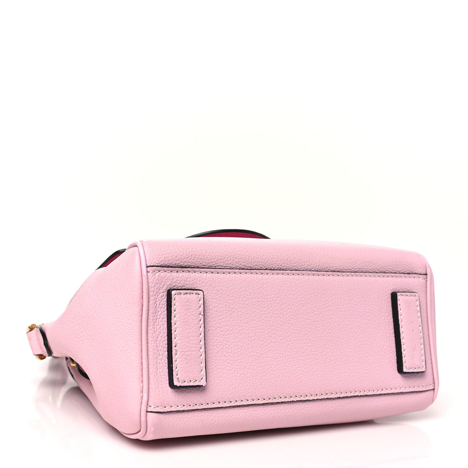 Versace Calfskin Medusa Small Top Handle Handbag Fuxia Light Pink Image 4