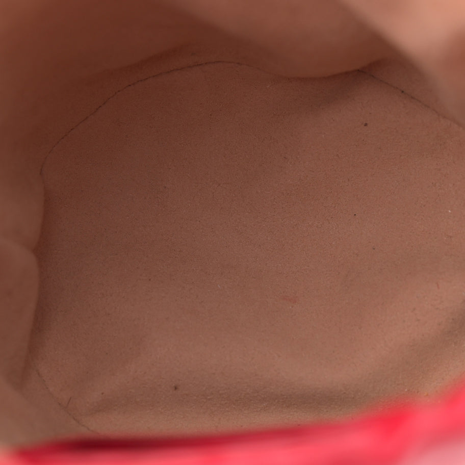 Gucci Calfskin Matelasse Mini GG Marmont 2.0 Bucket Bag Hibiscus Red Image 5