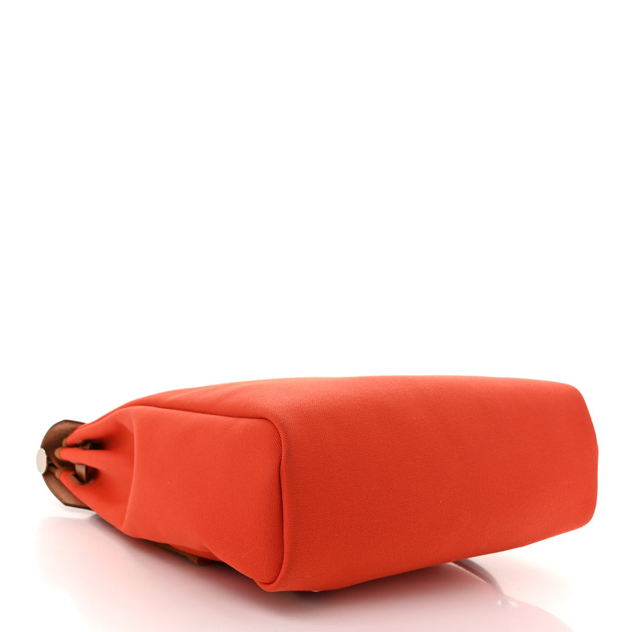 Hermes Military Toile Vache Hunter Herbag a Dos Zip Retourne Backpack Orange Mecano Fauve Image 5