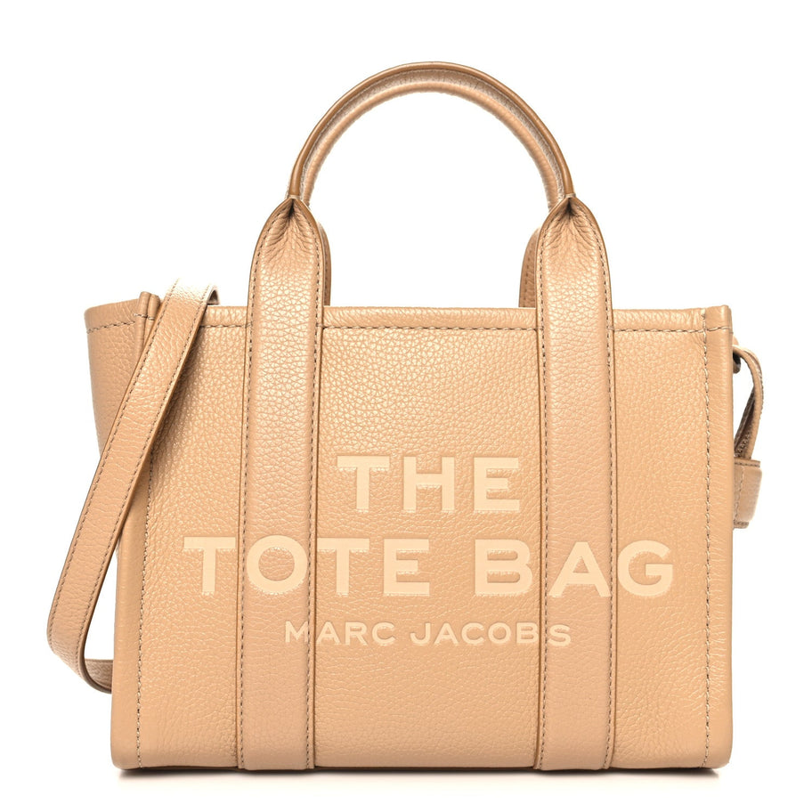 Marc Jacobs Grained Calfskin Small The Tote Camel Image 1