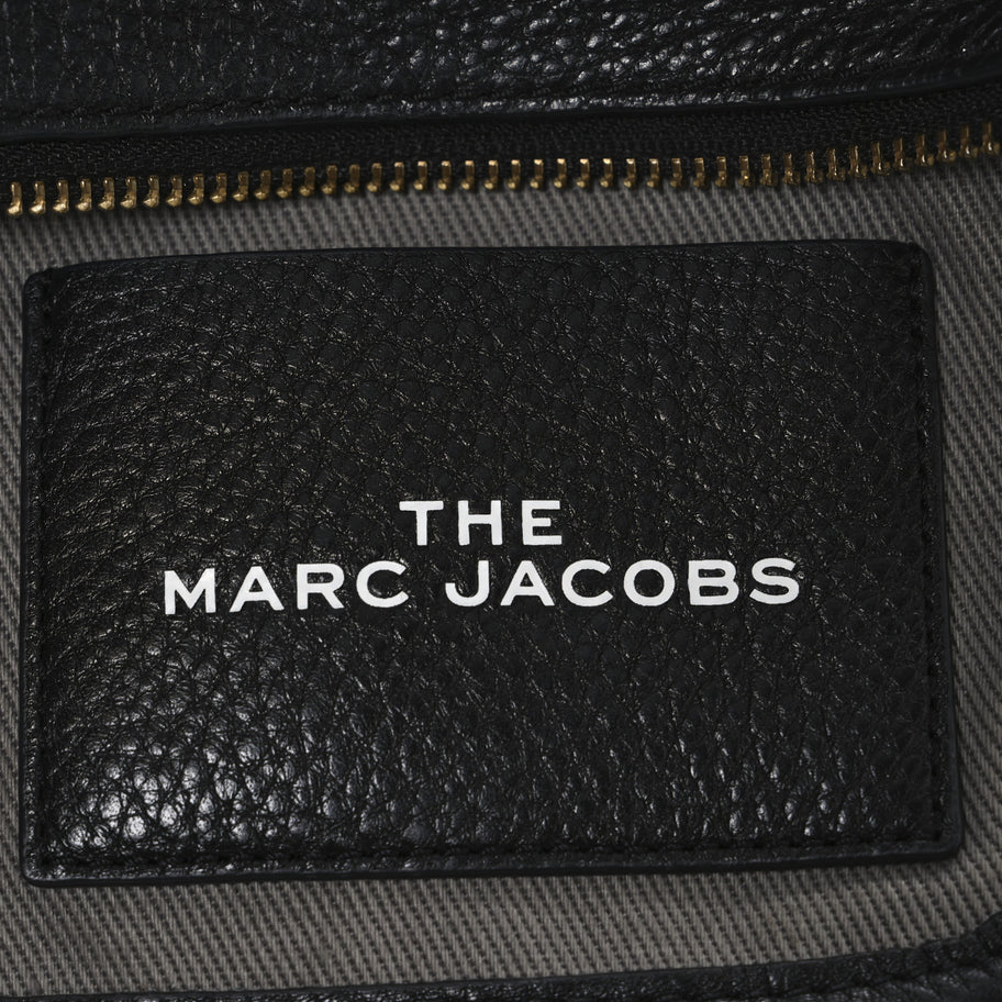 Marc Jacobs Grained Calfskin Small The Tote Bag Black Image 6