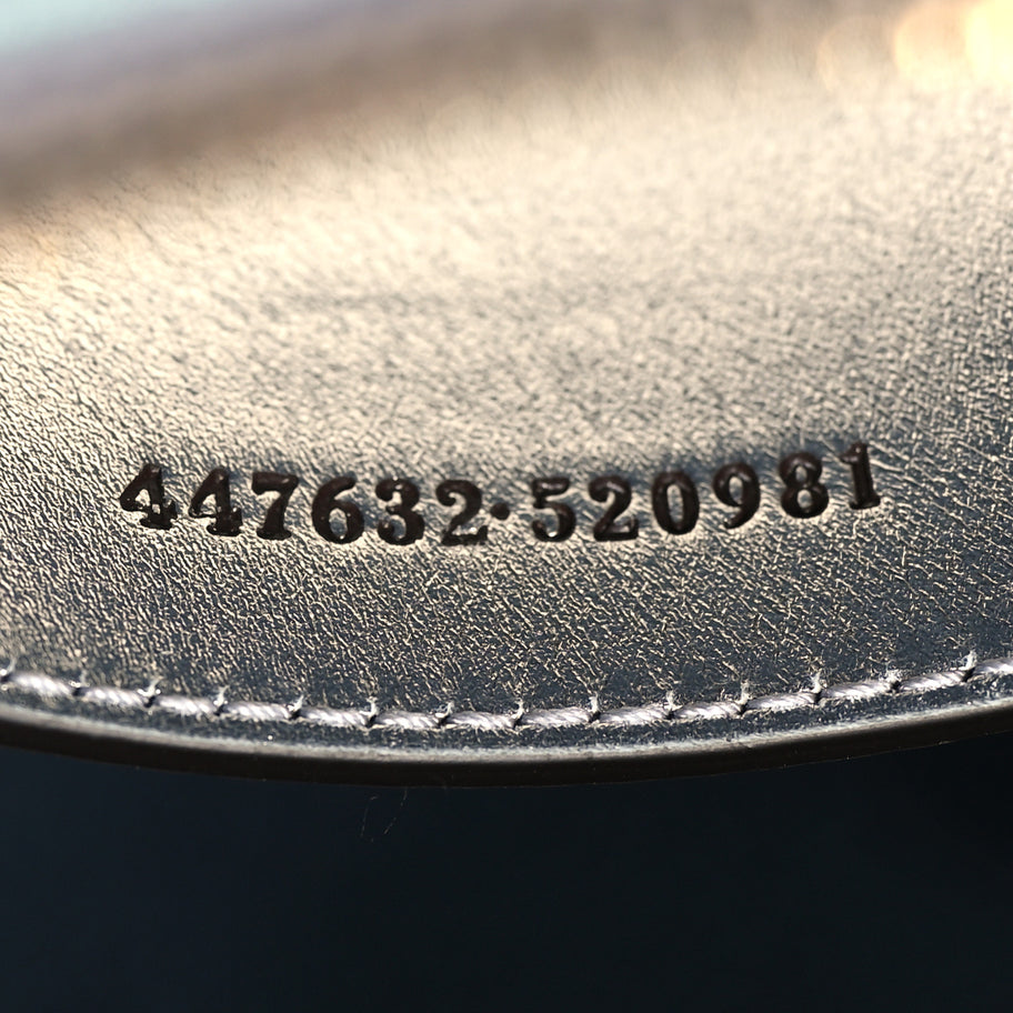 Gucci Iridescent Nappa Chevron Matelasse Small GG Marmont Chain Shoulder Bag Iridescent Snow Light Blue Image 5