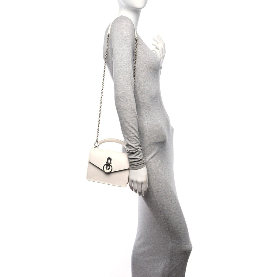 Mulberry MULBERRY Small Classic Grain Amberley Top Handle Crossbody White Image 3