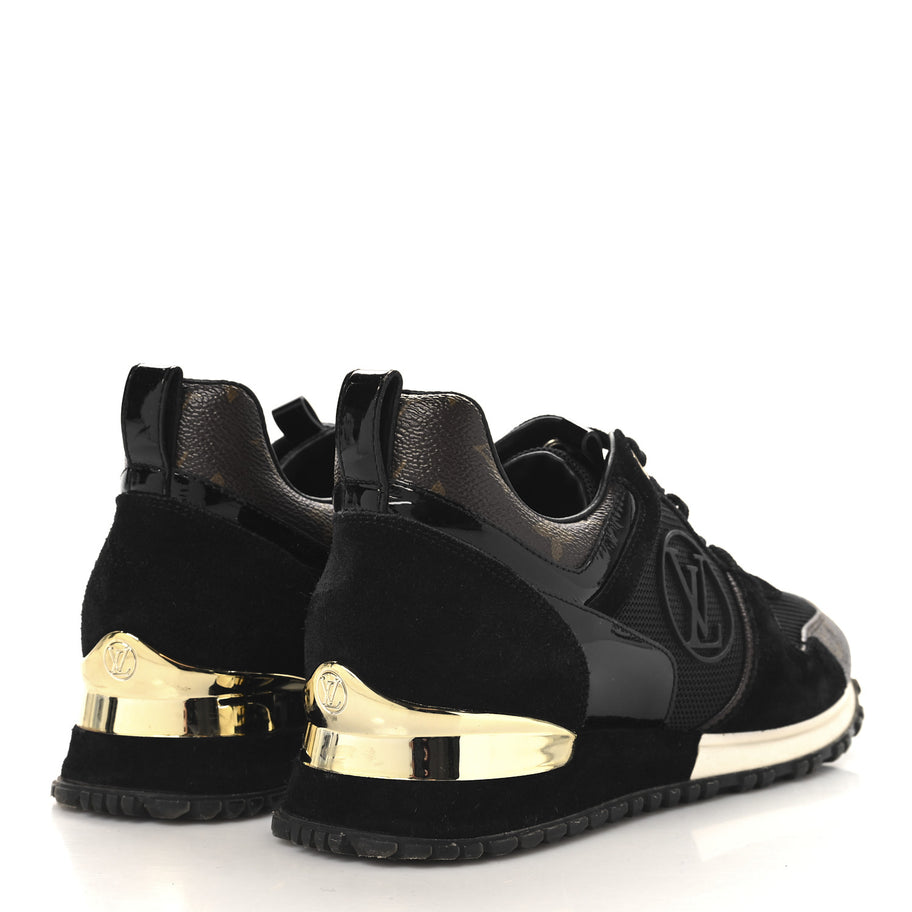 Louis Vuitton Suede Monogram Run Away Sneakers Black Image 5