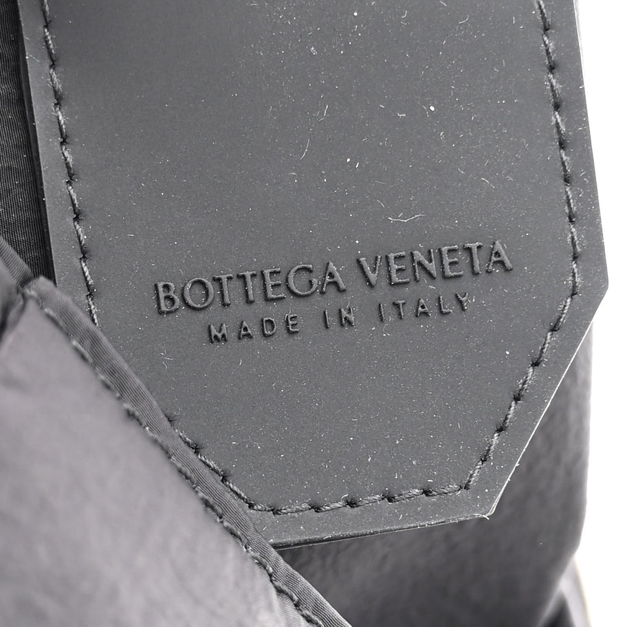 Bottega Veneta Nylon Intrecciato Padded Tech Mini Cassette Belt Bag Black Image 6