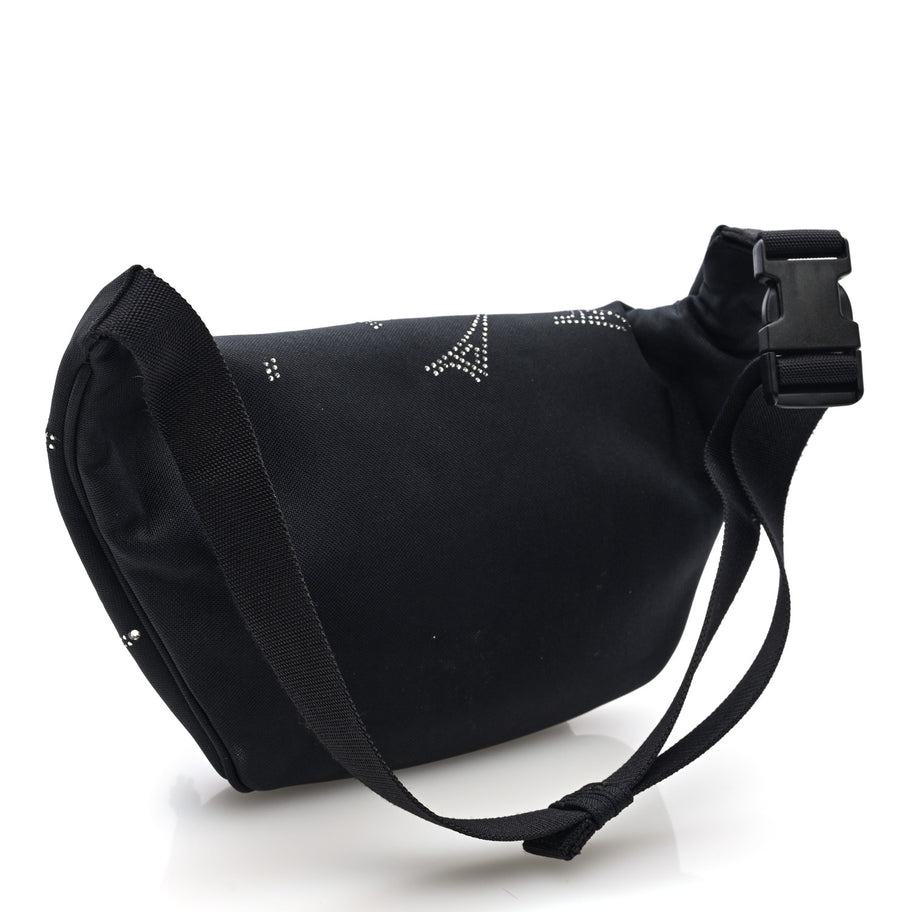 Balenciaga Nylon Eiffel Strassed Beltpack Black Image 3