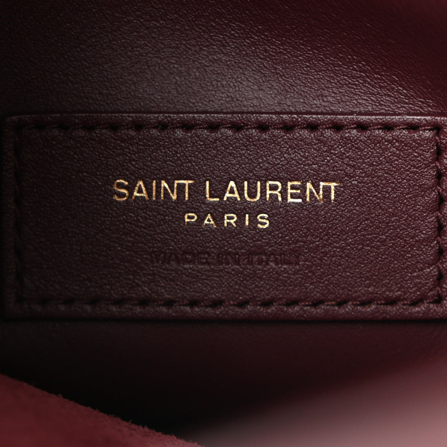 Saint Laurent Smooth Calfskin Small Le 5 A 7 Soft Hobo Rouge Legion Image 6