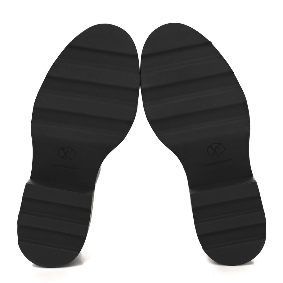 Louis Vuitton Calfskin Monogram Beaubourg Ankle Boots Black Image 6