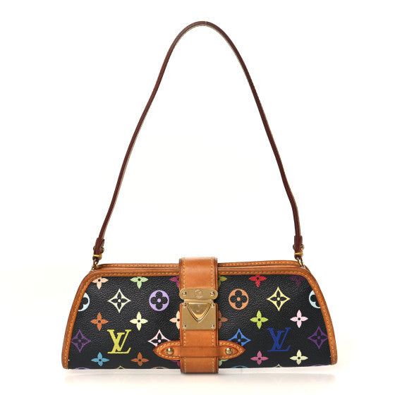  Louis Vuitton Monogram Multicolor Shirley Black
