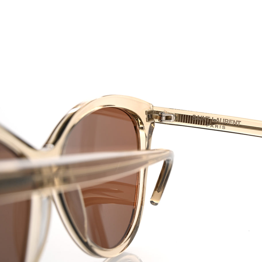 Saint Laurent Transparent Acetate SL 456 Sunglasses Beige Image 5