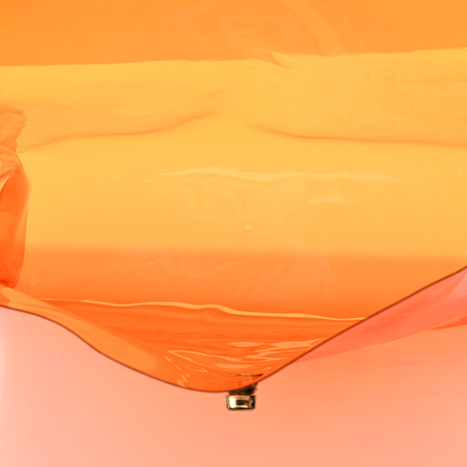 Hermes Vinyl Souvenir De L'Exposition Kelly Orange Image 6