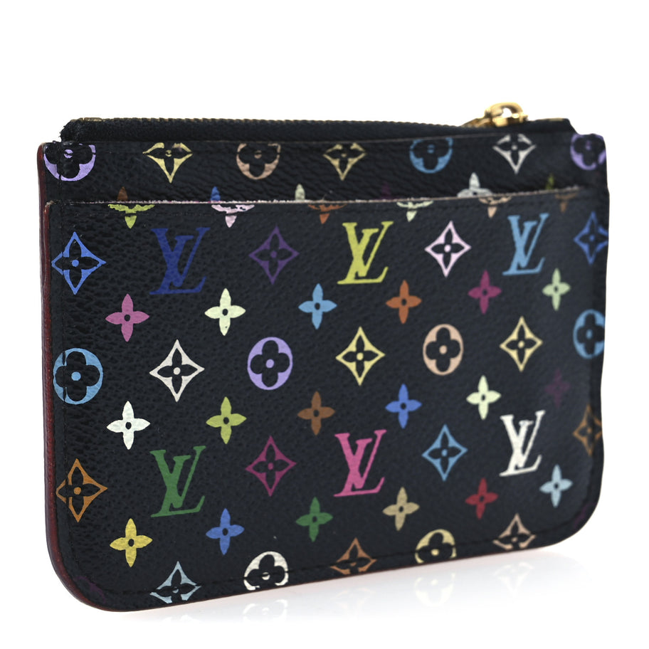 Louis Vuitton Monogram Multicolor Key Pouch Black Grenade Image 3