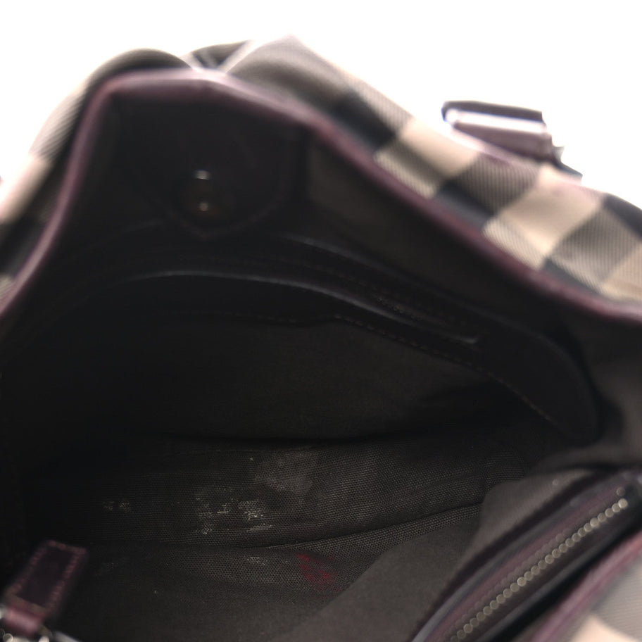Burberry Smoked Check Small Northfield Tote Plum Image 5