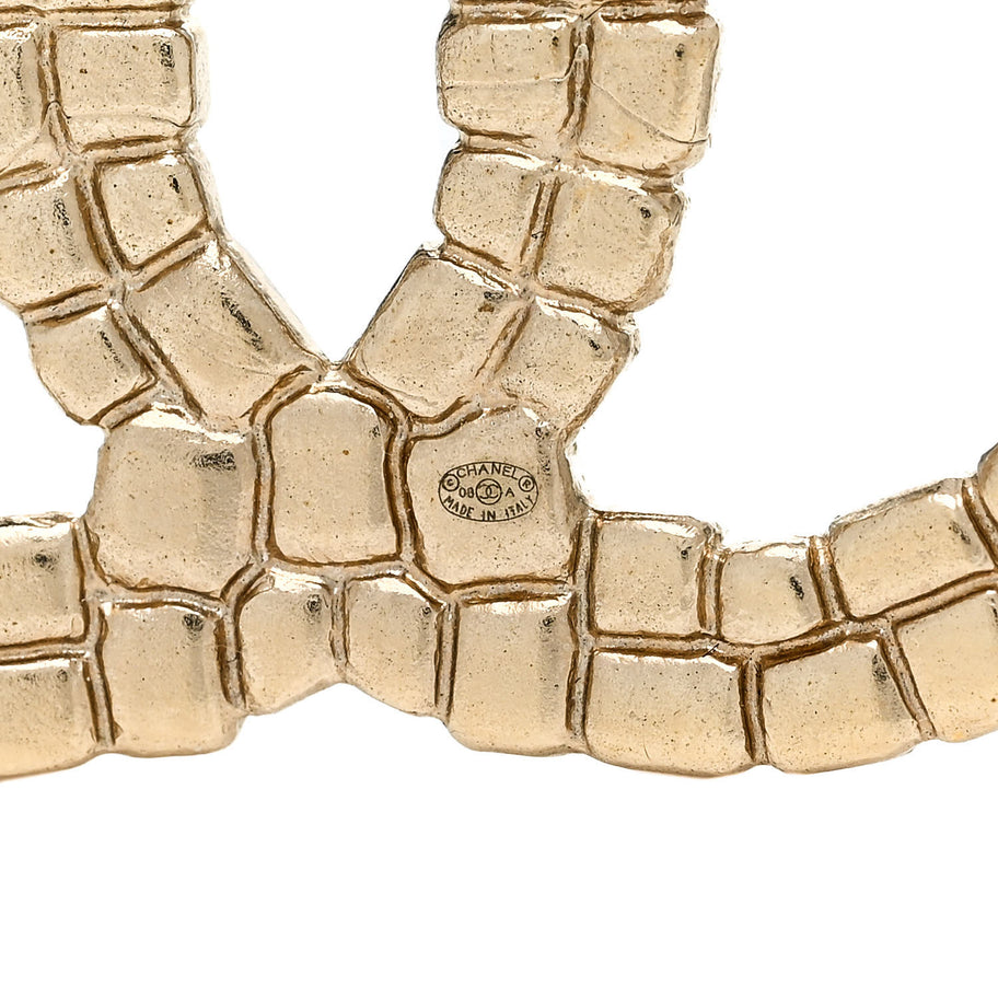 Chanel Enamel CC Brooch Gold Multicolor Image 3