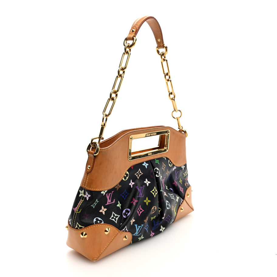 Louis Vuitton Monogram Multicolor Judy MM Black Image 3